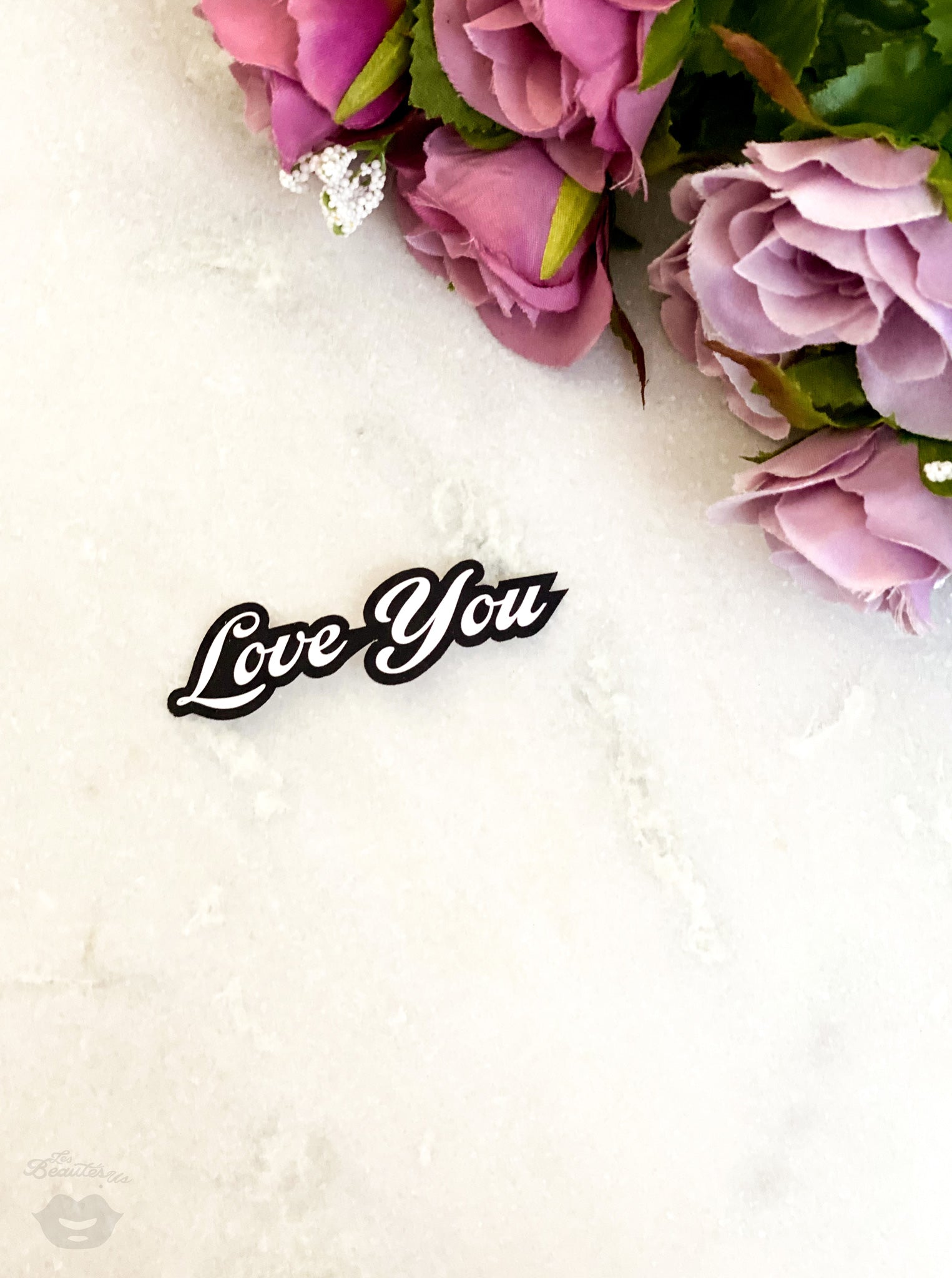 Love You sticker saying